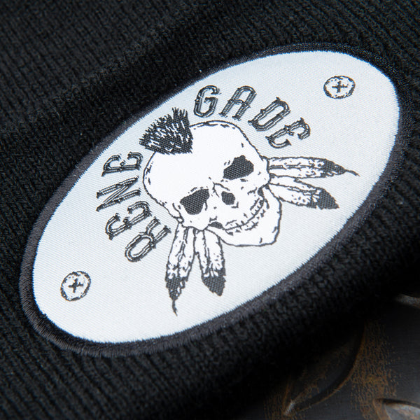 Black Graphic Beanie - Renegade Clothing Company Ltd